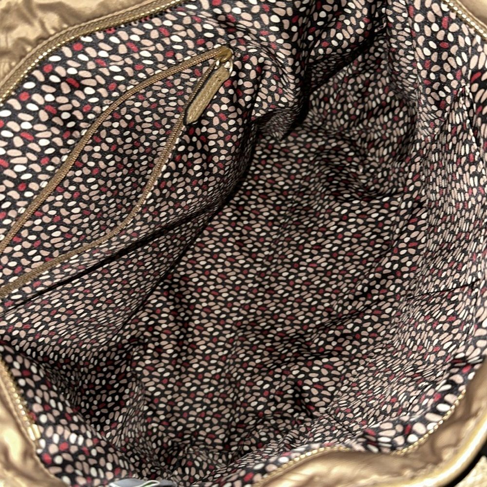 FREE w/bundle Vera Bradley Light Brown Tan Nylon Tote Faux Leather Combo - Picture 15 of 16